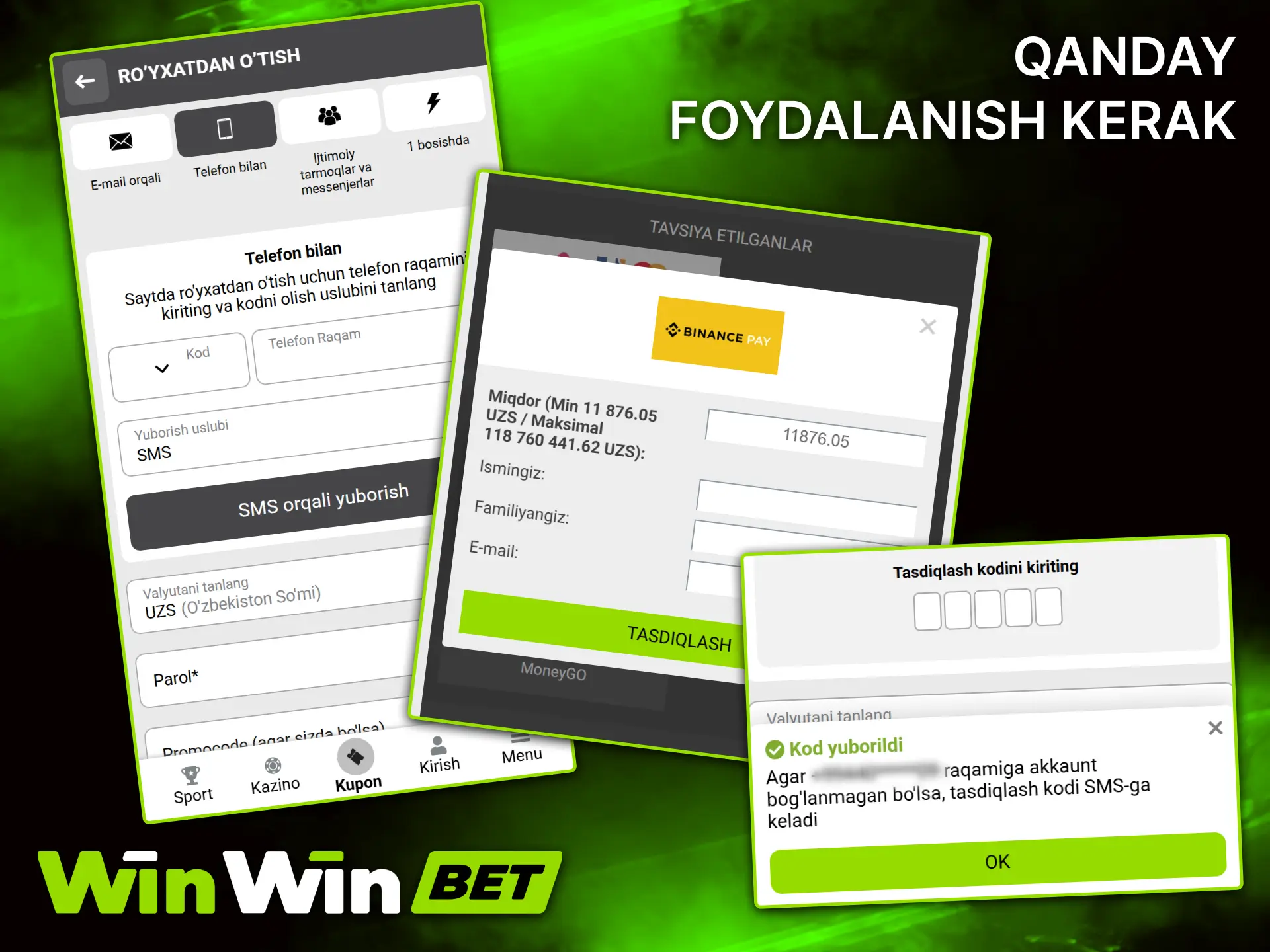 WinWin ilovasidagi bonuslardan to'g'ri foydalanib, yutib olish imkoniyatingizni oshiring.
