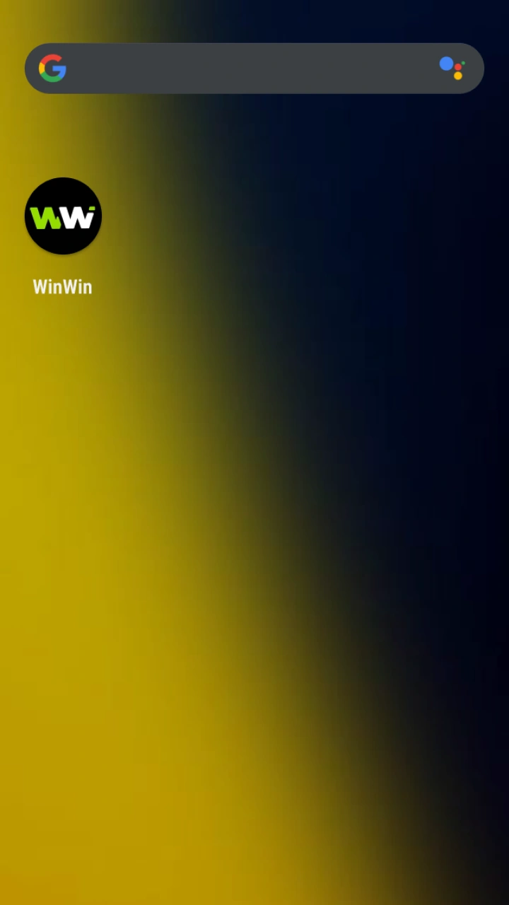 Android qurilmangizda WinWin ilovasini oching va darhol yutib olishni boshlang.