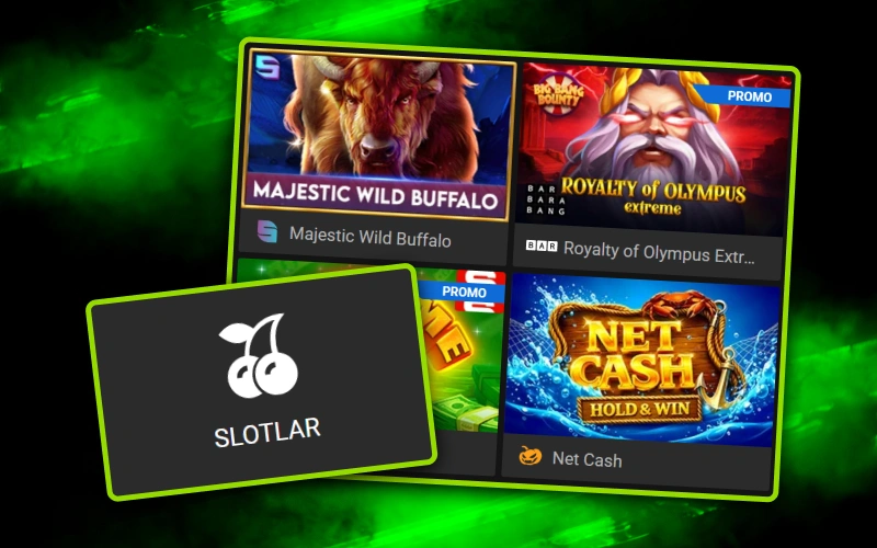WinWin ilovasida rangli o'yin avtomatlarida omadingizni sinab ko'ring va jackpot yutib oling.